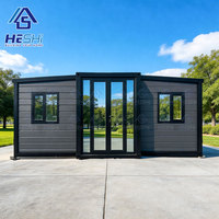Nouvelle conception de maison conteneur préfabriquée extensible de 40 pieds ou 20 pieds, 1, 2, 3, 4 ou 5 chambres, maison mobile pliable en vente