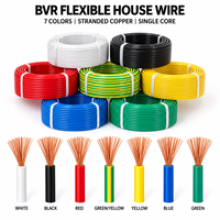 Câble électrique souple multibrins en cuivre BVR monoconducteur 450/750V isolé PVC pour installation domestique