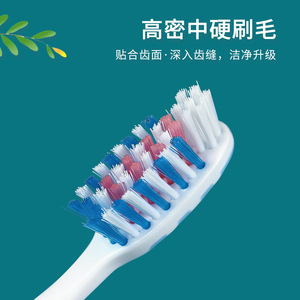 Brosse à dents OralVita, lot de 3, poils moyens, manche ergonomique, usage domestique - Product Image 3