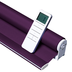 Thông minh cửa sổ Shades không thấm nước màn điện của nhãn hiệu Con lăn Rèm màn trập với đường sắt hàng đầu cho phòng khách Alexa kiểm soát - Product Image 1