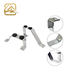 Patas de Metal Cromadas para Sofá en Forma de U, Accesorios para Patas de Sofá, Estilo Europeo para Oficina, Sala de Estar - Product Image 3