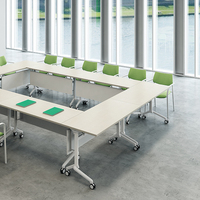 Salle de formation Bureau pliant scolaire avec bureau de formation en métal et design pliable