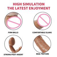 Japanese Silicone Strapon Dildo Panties Real Male Dick Lesbian Sex Toys for Women Men Underwear Penis