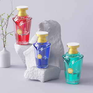 Bán buôn tùy chỉnh giảm dần 100ml chai nước hoa thủy tinh chấp nhận tùy chỉnh chai nước hoa cộng với phun với nắp chai - Product Image 3