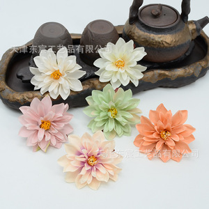 Fleurs artificielles d'épiphyllum Dongchen Crafts, 8 cm, en soie, faites à la main, pour coiffes, couronnes, fleurs décoratives pour chapeaux - Product Image 3