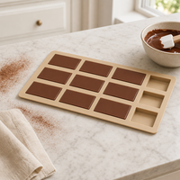 Moule à chocolat personnalisé de qualité alimentaire, fabrication OEM et ODM, moule en silicone personnalisable, résistant au congélateur