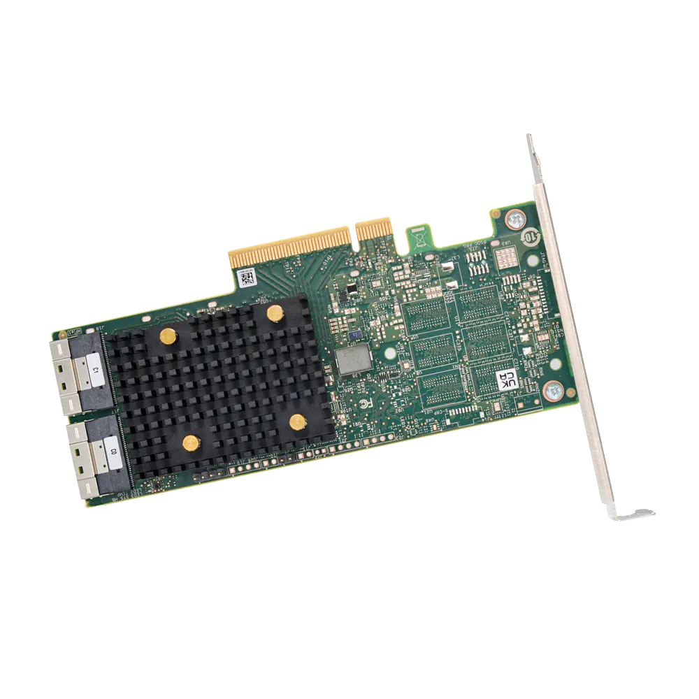 HBA 9500-16i Dreimodus-Speicheradapter PCIe Gen 4.0 12 Gb/s x8 SFF-8654 (SlimSAS) bis 1024 SAS/SATA oder 32 NVMe Host-Bus-Adapter