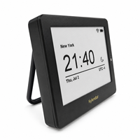 Kylendar Mini 4.2" Calendrier de bureau numérique intelligent WiFi avec affichage de l'heure, de la date, de la météo et de l'heure mondiale pour la configuration de poste de travail