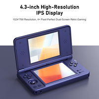 Console de jeu portable Anbernic RG DS Plus, écran IPS double 4,3 pouces, Linux, batterie 4000 mAh, lecteur de jeux vidéo portable, prend en charge le Wifi