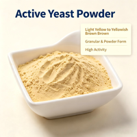 Poudre de levure active de qualité alimentaire, probiotique vivant pour améliorer l'environnement intestinal des porcs, de la volaille et des ruminants
