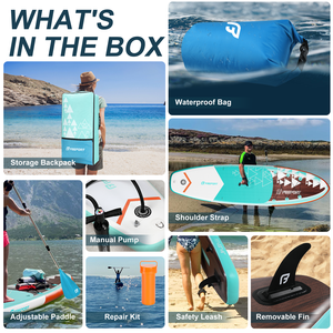 Planche de <span class=keywords><strong>paddle</strong></span> gonflable de pêche haute stabilité avec porte-cannes pour pêcheurs sur les lacs, les rivières et les eaux côtières - Product Image 2