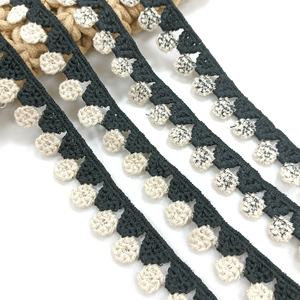 Tela de encaje guipur negro con bordado floral para velo de novia, accesorios de costura para ropa. - Product Image 2