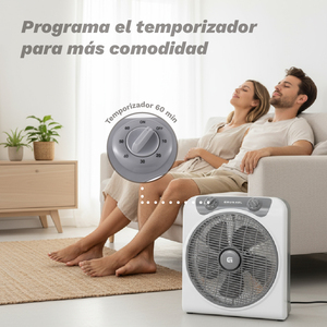 Ventilateur sur pied Grunkel Box Fan 50W blanc 3 vitesses - Product Image 3