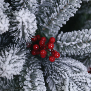 Chất Lượng Cao PE + PVC Chống Cháy Thông Nhân Tạo Cây Giáng Sinh 180Cm Đứng Trang Trí Nội Thất Mô Phỏng Tuyết Cây - Product Image 2