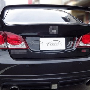 M Style Carbon Fiber Rear Trunk Wing <b>Boot</b> Lip Ducktail Spoiler for Honda Civic 8th Gen FD2 Type R Si 2006+ Compatible - Product Image 4