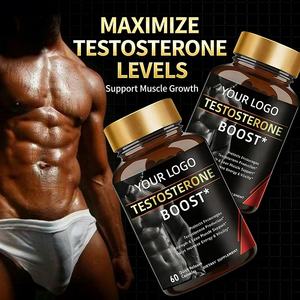 Capsules de suppléments masculins OEM - Tribulus Terrestris, Ashwagandha, Ginseng & Maca, favorisent la force, la croissance musculaire <span class=keywords><strong>et</strong></span> la vitalité - Product Image 1