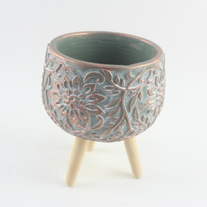 <span class=keywords><strong>Pot</strong></span> de ciment rond pour bonsaï écologique et mignon pour la maison Pots de fleurs et jardinières d'extérieur en ciment pour bricolage jardinière en béton - Product Image 3
