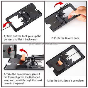 Tái Sử Dụng Đầy Đủ Kim Loại Sắt Chuột Bẫy, Bền Máy Rắn Kẹp, Rat Killer Snap Động Vật gặm nhấm Điều Khiển Cho Nhà Trong Nhà Ngoài Trời - Product Image 5