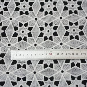 Tissu de broderie soluble dans l'eau dentelle tissu de dentelle africaine de haute qualité pour robe - Product Image 3