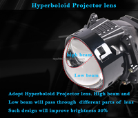 RAYCH Nouveaux phares de projecteur hyperboloïde à objectif bi-led 3.0 ''pour Hella 3R G5 Lumière LED High Low Beam 60W 6000k Matrix Lens