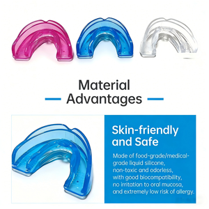 Protège-dents <span class=keywords><strong>de</strong></span> <span class=keywords><strong>nuit</strong></span> en silicone liquide souple, appareil orthodontique pour l'alignement des dents, protection contre le bruxisme et le grincement des dents - Product Image 4