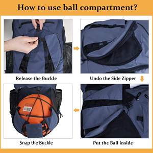 Sac à dos de sport à cordon de serrage pour salle de sport, résistant à l'eau, avec logo personnalisé, idéal pour le basketball - Grande Vente - Product Image 3