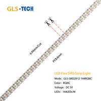 Bande LED adressable WS2812B 144 LED/m - 5V SMD3535 Ultra Fine, Lumière Pixel RGBIC Couleurs Rêves pour Rétroéclairage TV DIY et Décoration Gaming