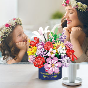 Blocs de construction personnalisés Hengzhi, fleurs, <span class=keywords><strong>nano</strong></span> blocs, <span class=keywords><strong>puzzle</strong></span> <span class=keywords><strong>3D</strong></span>, briques pixel, mini blocs de construction pour enfants, jouets - Product Image 5