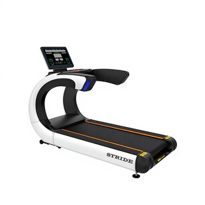 Tapis roulant électrique commercial de luxe en acier, moteur 3HP, absorption des chocs, ultra-silencieux, écran tactile, grande inclinaison automatique, vitesse réglable - Product Image 3