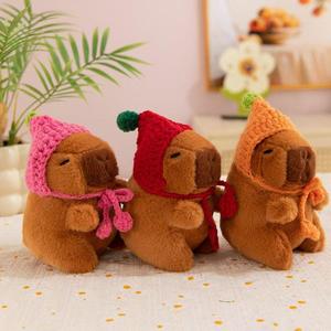 Handmade dệt kim capibara Crochet Keychain dễ thương móc động vật đồ chơi cho sinh nhật capybara búp bê Keychain - Product Image 2