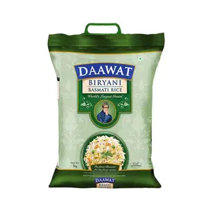 Kunden spezifischer Druck Kunststoff Basmati 10kg transparente Reis verpackungs beutel mit Griff