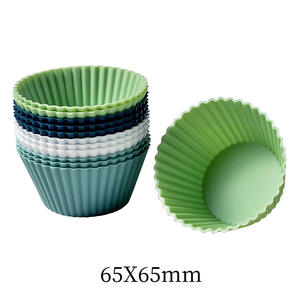 Morandi Ecológico Silicona Muffin Cup Set Corazón Estrella Rectangular Donut Cake Mold Fácil Liberación Variedad Formas Número Cuadrado PC - Product Image 6