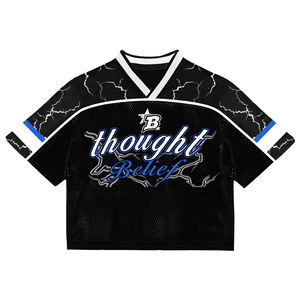 เสื้อยืดฮิปฮอปลำลองผู้ชายยอดนิยม ผ้าสแปนเด็กซ์/โพลีเอสเตอร์ ถักน้ำหนัก 200 กรัม พิมพ์ลายดิจิทัล แห้งเร็ว บริการ OEM รับผลิตแบบแพทช์เวิร์คตามสั่ง - Product Image 6