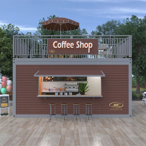 Contenedor Prefabricado Modular Móvil de Acero de 40 pies, Estilo Cristal, para Cafetería, Restaurante, Tienda de Café, Dormitorio, Oficina, Edificio, Casa en Venta - Product Image 4