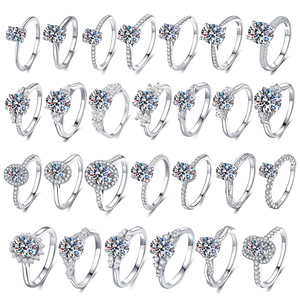 Oval Cut D Moissanite <strong>Ring</strong> GRA Certification <strong>Ring</strong> <strong>925</strong> Sterling <strong>Silver</strong> Engagement <strong>Ring</strong> <strong>With</strong> Moissanite Diamond for Women Gift - Product Image 1