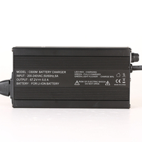 C600M dengan pengisi daya MCU cerdas, pengisi daya 12V 20A 14.6V LiFePO4 untuk sepeda motor elektrik, Kereta Golf