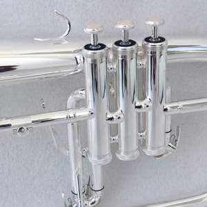 Flugelhorn Bb de haute qualité et bon marché à 3 pistons, plaqué argent, <span class=keywords><strong>instrument</strong></span> de musique - Product Image 3