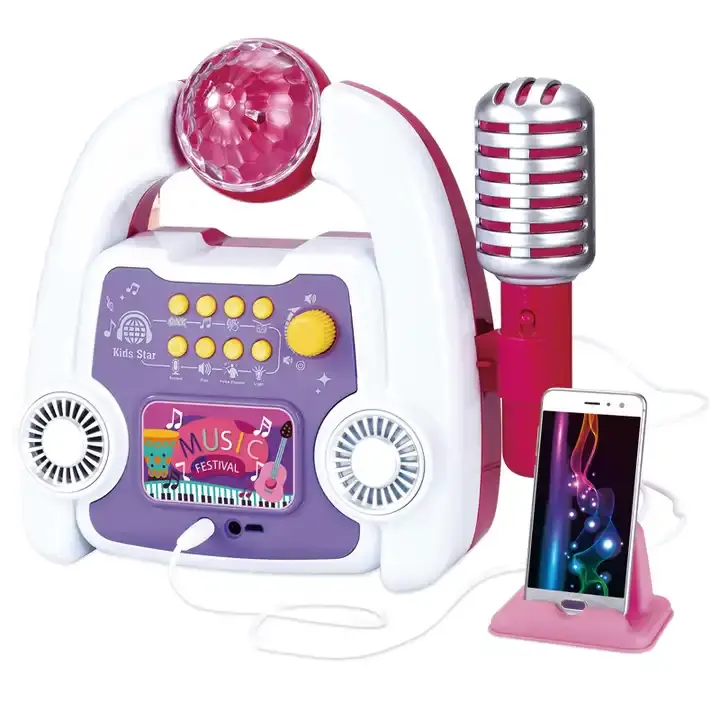 Multifunctionele Elektronica Educatief Speelgoed Voor Kinderen Leren Karaoke Microfoons Bluetooth Speelgoed Muziekinstrument Luidspreker