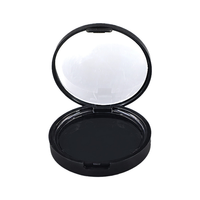 Palette de fards à paupières ronde vide en gros, étui compact en plastique coloré par injection pour blush, illuminateur et contour, emballage cosmétique personnalisé