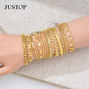 Bangles OEM/OEM custom waterproof stainless steel Gold plating Fashion Jewelry hypoallergenic supplies bangles gold bangles gold - Product Image 1