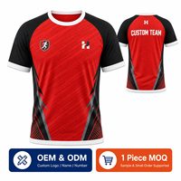 Camiseta Deportiva de Manga Corta para Tenis, Tallas XS-4XL, Corte Atlético, Transpirable, Personalizable para Clubes de Tenis, con Maqueta Gratuita