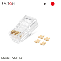 Connecteurs à sertir pour câble Ethernet RJ45, fiche réseau CAT5