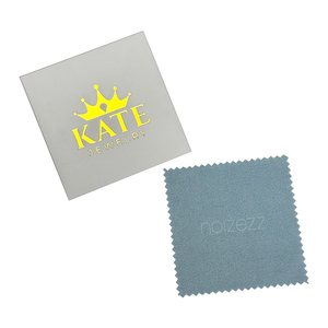 Chiffon de polissage pour bijoux en microfibre avec logo personnalisé, chiffon de nettoyage pour bijoux en argent sterling et en or - Product Image 1