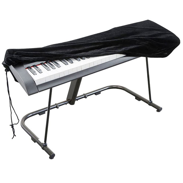 88 Keys Piano Keyboard Covers Stretchable Dust Proof Folding Waterproof Covers With Drawstring Piano Keyboard Dust Cover