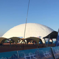 Tente géomantique en pvc, grande dôme géomantique, 50 mètres