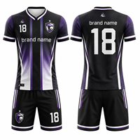 Fabricant de vêtements BSCI, ensembles d'uniformes de football au design original, tissu respirant à séchage rapide, impression par sublimation, ensemble de maillots de football