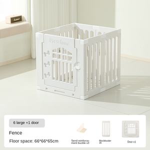 Jaula retráctil moderna para perros de interior/exterior, diseño sólido, valla gruesa de plástico ecológica para perros - Product Image 5