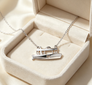 Collar Personalizado con Dibujo Animado de Barco <span class=keywords><strong>Crucero</strong></span> para Mujeres y Niñas, Cadena de Acero Inoxidable Chapada en Oro, Joyería de Moda, Colgante de Dibujos Animados - Product Image 5