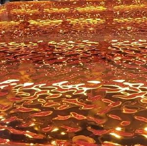 Tablero de partición acrílico de ondulación de agua colorida-Pantalla decorativa - Product Image 3