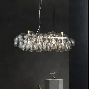 Boule de verre moderne suspendue créative nordique Art déco salon chambre à coucher plafonniers décoratifs d'intérieur <span class=keywords><strong>suspension</strong></span> lampe - Product Image 6
